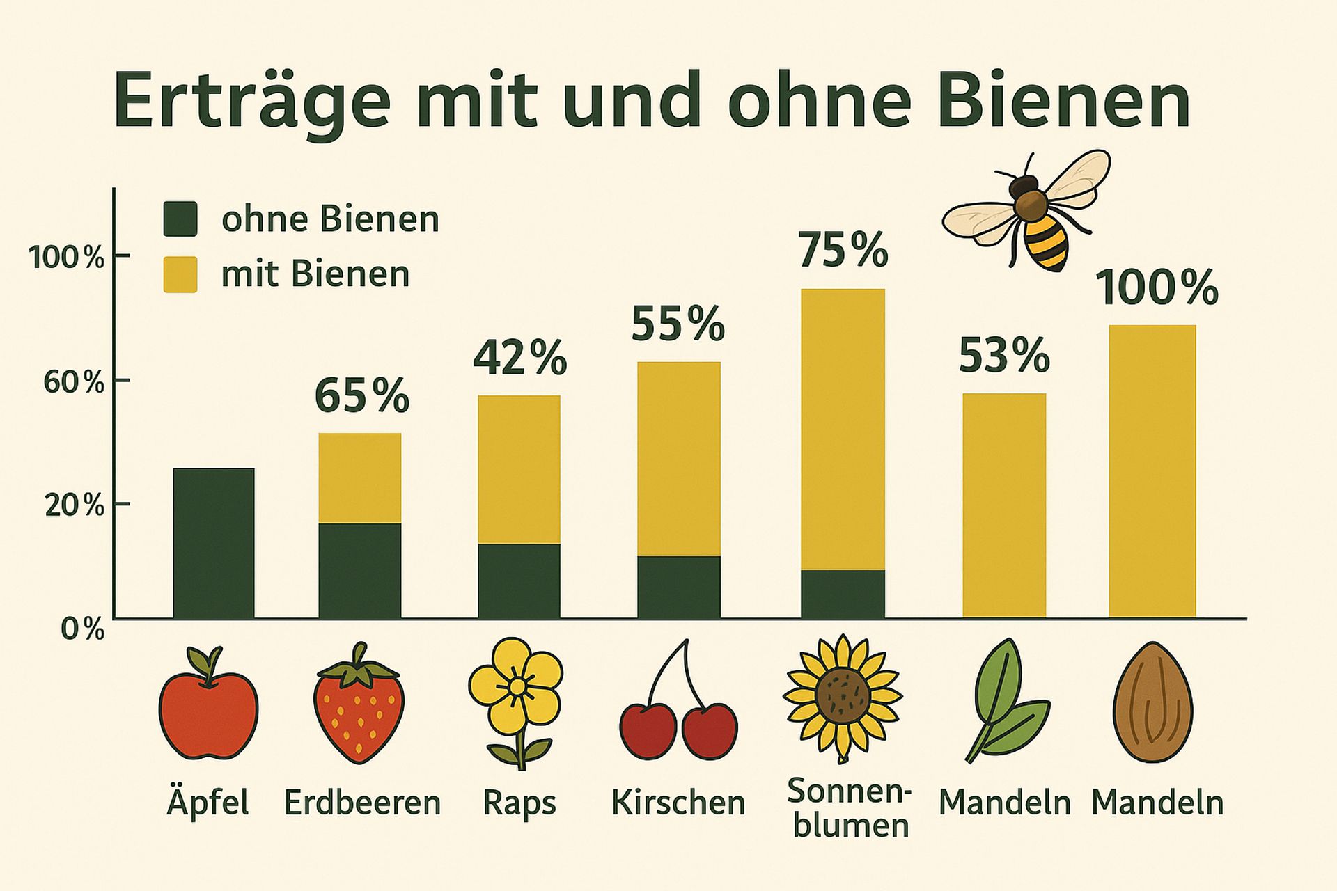 Wildbiene Schaubild